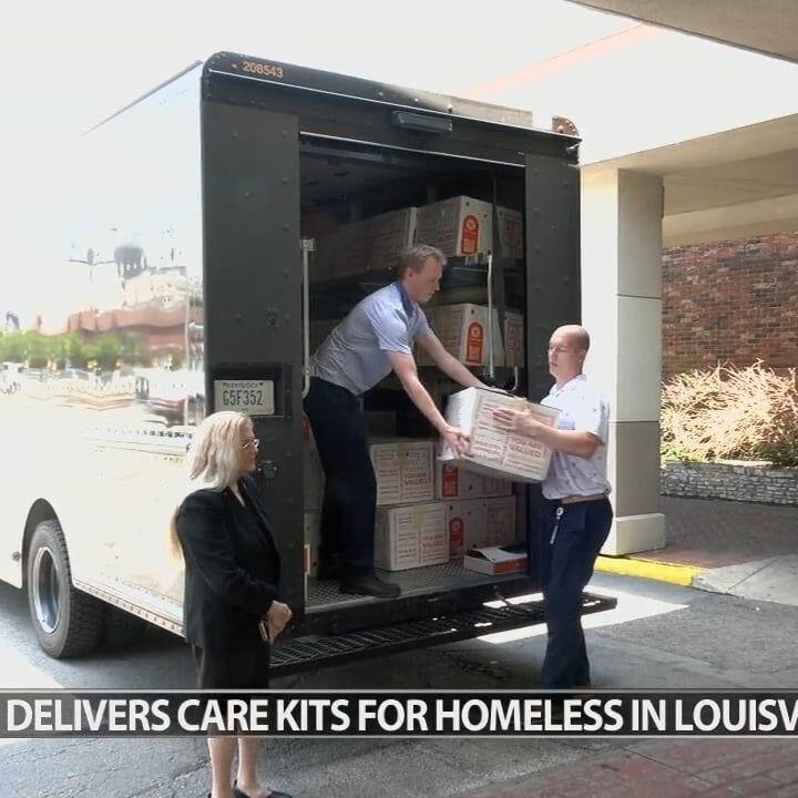 UPS delivers special packages to Louisville's homeless population